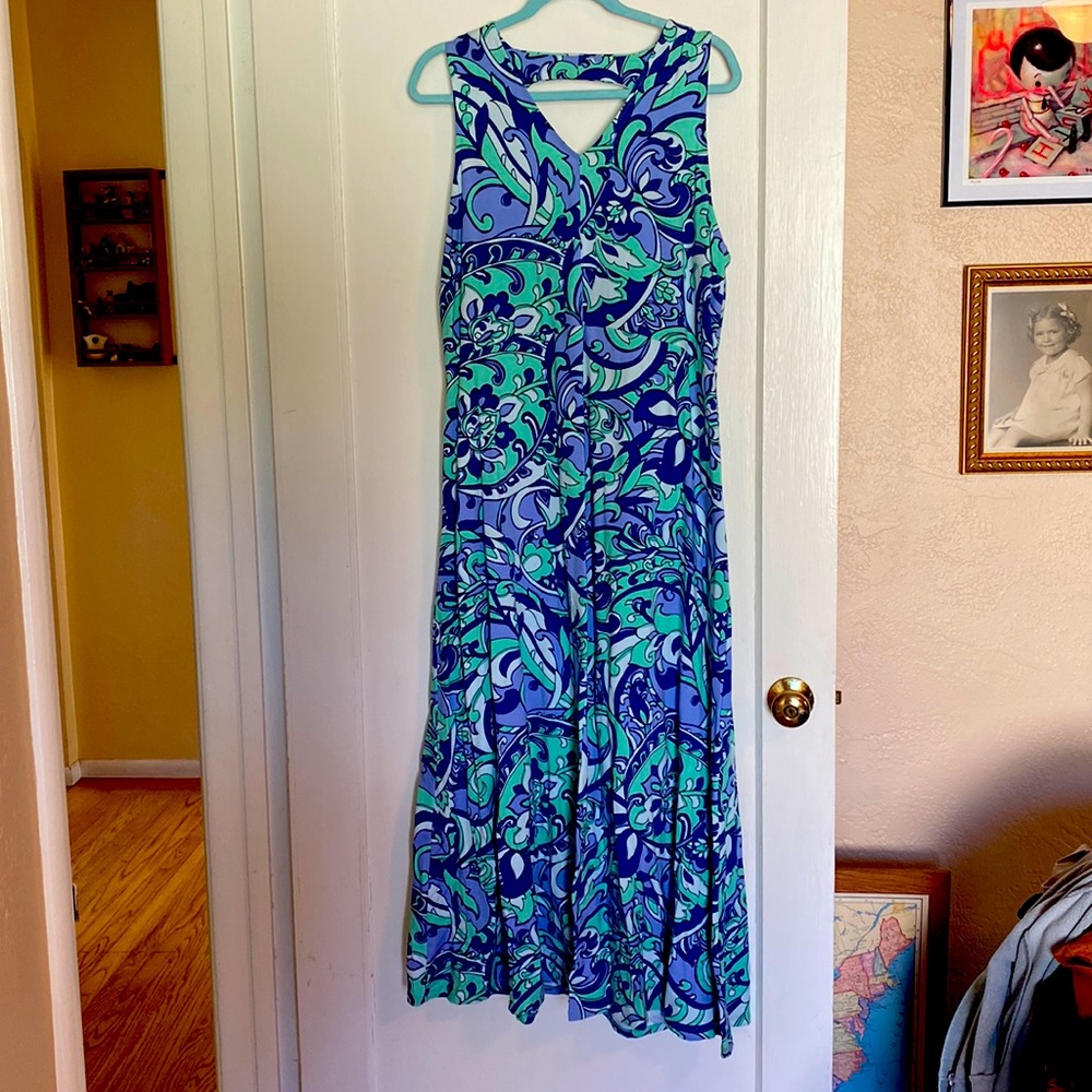 Talbots Paisley Maxi dress NWT XL